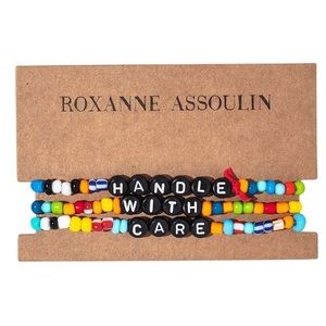 Roxanne Assoulin set of six beaded bracelets.